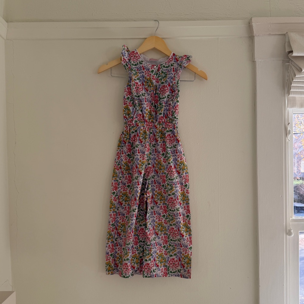 Floral Sleeveless Children's Romper